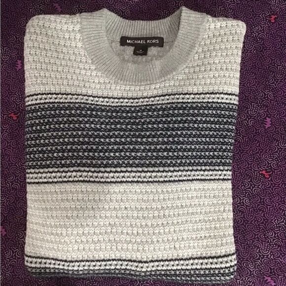 MICHAEL KORS Men’s Merino WOOL Sweater M - Picture 14 of 14